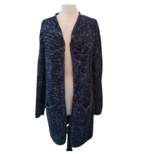 Load image into Gallery viewer, J. Jill Marled Long Blue Cardigan Sweater, XS