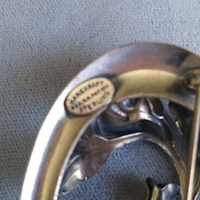 Load image into Gallery viewer, Vintage Danecraft Oval Rose Brooch 925 Sterling Silver