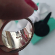 Load image into Gallery viewer, Sterling Silver 925 Mexico Modernist Dome Ring, Size 8