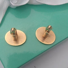 Load image into Gallery viewer, Vintage Gold Plated Hand Etched Cuff Links