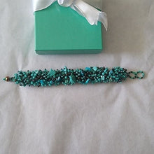 Load image into Gallery viewer, Turquoise + Bronze Beading Bracelet
