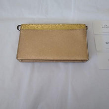 Load image into Gallery viewer, Coach x Wizard of Oz Gold Glitter Foldover Clutch
