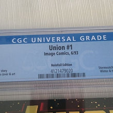 Load image into Gallery viewer, Image Comics Union #1 6/93 9.8 CGC Graded Embossed Cover Holofoil Edition