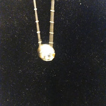 Load image into Gallery viewer, Crystal Ball on fine balled Chain necklace, 925, adjustable