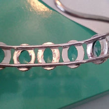 Load image into Gallery viewer, Blue Topaz+ Sterling Silver 925 Bangle Bracelet