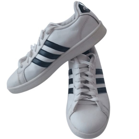 Adidas Men's Cloudfoam Advantage Three Stripe Sneakers, Size 7