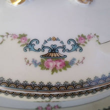 Load image into Gallery viewer, 1920s Morimura Noritake China CALAIS Covered Gravy Boat w/ Attached Plate