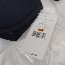 Load image into Gallery viewer, On Gossamer Black Demi Plunge Next to Nothing Bra, Size 30A