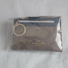Load image into Gallery viewer, Coach 88208 Mini Skinny ID Case in Signature Canvas, IM/Khaki Midnight