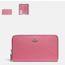 Load image into Gallery viewer, Coach F39885 Embossed Continental Wallet, SV/Strawberry