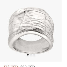 Load image into Gallery viewer, Silpada Sterling Silver Desert Wishes Wide Statement Ring, size 5