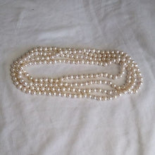 Load image into Gallery viewer, Freshwater 6mm Pearls Neverending Necklace, 64"