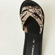 Load image into Gallery viewer, O'Neill Women's Dawson Sandals, Tan Snakeskin, Size 9