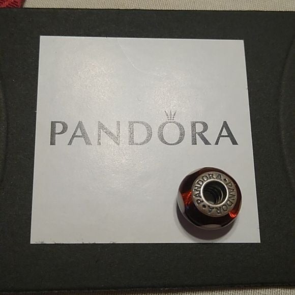 Pandora Violet Murano Glass Charm 925 ALE 790659