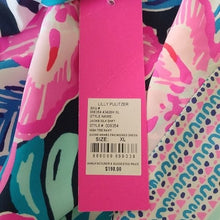 Load image into Gallery viewer, Lilly Pulitzer Jackie Silk Shift, Sugar Mambo Engineered Dress, HighTide Navy