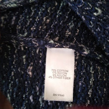 Load image into Gallery viewer, J. Jill Marled Long Blue Cardigan Sweater, XS