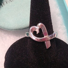 Load image into Gallery viewer, Tiffany & Co. P. Picasso Loving Heart Ring, 925, size 4.5