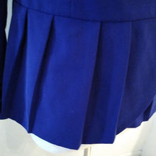 Load image into Gallery viewer, bmj Studio Deep Blue Purple Sweetheart Blouse Church Occasions, Size 8