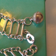 Load image into Gallery viewer, Sterling Silver 925 Ladder Chain Bracelet, 6.5"