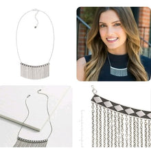 Load image into Gallery viewer, SILPADA Geo Fringe Necklace N3522 Sterling Silver New