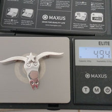 Load image into Gallery viewer, Whimsical Sterling Silver Texas Longhorn Steer Skull Brooch by V. Alexander

