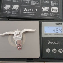 Load image into Gallery viewer, Whimsical Sterling Silver Texas Longhorn Steer Skull Brooch by V. Alexander