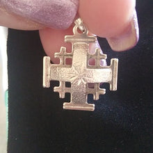 Load image into Gallery viewer, Jerusalem Crusader&#39;s Cross 925 Sterling Silver Pendant
