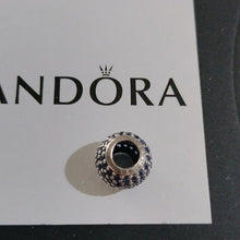 Load image into Gallery viewer, Pandora Sterling Silver Pave Lights Bead w/ Blue Nano Crystal- 791051NCB
