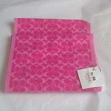Load image into Gallery viewer, Coach F98730 Mini Signature Muffler Scarf, Pink/Raspberry