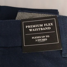 Load image into Gallery viewer, J.M. Haggar Luxury Comfort Slim Fit Stretch Chino Slacks Pants, Navy, 33W x 30L