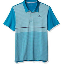 Load image into Gallery viewer, Adidas Golf Ultimate Colorblock Polo, Active Teal/ Grey Two, Small