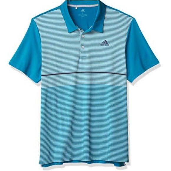 Adidas Golf Ultimate Colorblock Polo, Active Teal/ Grey Two, Small