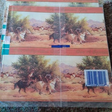 Load image into Gallery viewer, Vintage CLEO Men's Cowboy Horses Western Gift Wrap 2 packages 4 sheets