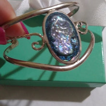 Load image into Gallery viewer, Alpaca Silver Tone Mexico Abalone Shell Cuff B…