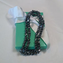 Load image into Gallery viewer, Vintage Handknotted Cubic Hematite Necklace, 30&quot;
