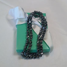 Load image into Gallery viewer, Vintage Handknotted Cubic Hematite Necklace, 30"