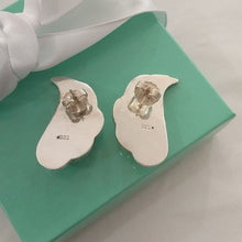 Load image into Gallery viewer, Sterling Silver 925 Modernist Puffed Swirl Earrings