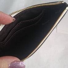 Load image into Gallery viewer, Coach F15154 Corner Zip Wristlet in Glitter Crossgrain Leather IM/Chalk