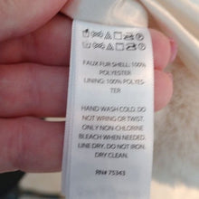 Load image into Gallery viewer, Rachel Zoe Faux Fur Ivory Vest, Size Small