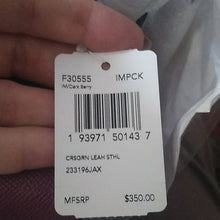 Load image into Gallery viewer, Coach F30555 Leah Satchel Purse Bag IM/Dark Berry