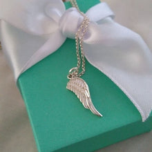 Load image into Gallery viewer, Sterling Silver Gabriel&#39;s Wing Necklace 925 Angel
