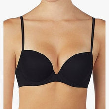 Load image into Gallery viewer, On Gossamer Black Demi Plunge Next to Nothing Bra, Size 30A