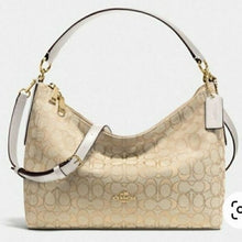 Load image into Gallery viewer, Coach F58284 Outline Signature East West Celeste Hobo Bag Purse, IM/DQC
