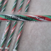 Load image into Gallery viewer, Starbucks Very Special Holiday Candy Cane Swirl Straws, set of 6