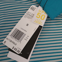 Load image into Gallery viewer, Adidas Golf Ultimate Colorblock Polo, Active Teal/ Grey Two, Small