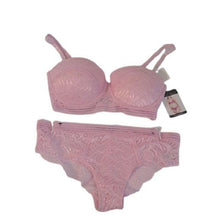 Load image into Gallery viewer, French Affair Multiway Push-up Bra + Panty Set, Pink, 34C/Medium
