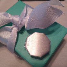 Load image into Gallery viewer, Vintage Sterling Silver Engraved Octagonal Pill Snuff Box