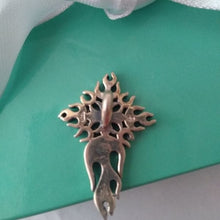 Load image into Gallery viewer, QG Quality Gold Sterling Silver 935 4 Point Fiery Cross Pendant