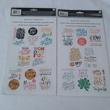 Load image into Gallery viewer, Mambi Sticks inspirational friendship happy Stickers, 16 sheets total