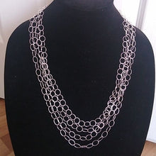 Load image into Gallery viewer, Sterling Silver Neverending Layering 8mm Italian Chain Silver 925 Necklace, 104"